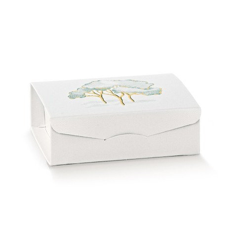 GIFT 100X100X35 INTRECCI VERDE ST.CALDO C INSERTO